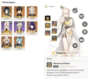 CONTA GENSHIN AR58 - ITTO ALBEDO ZHONGLI E+ 6 ARMAS 5⭐ - Genshin Impact