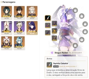 CONTA GENSHIN AR58 - ITTO ALBEDO ZHONGLI E+ 6 ARMAS 5⭐ - Genshin Impact
