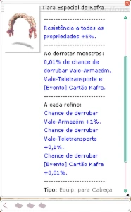 Tiara Especial de Kafra Ragnarok Latam  Menor Preço Servidor