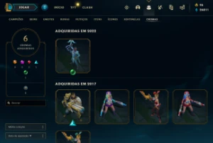 Conta diamante 4 75% WR com Rammus rei e icones rp 2012 - League of Legends LOL