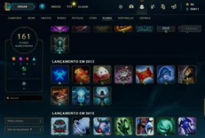 Conta diamante 4 75% WR com Rammus rei e icones rp 2012 - League of Legends LOL