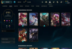 Conta diamante 4 75% WR com Rammus rei e icones rp 2012 - League of Legends LOL