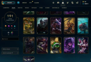 Conta diamante 4 75% WR com Rammus rei e icones rp 2012 - League of Legends LOL