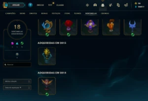 Conta diamante 4 75% WR com Rammus rei e icones rp 2012 - League of Legends LOL