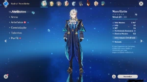 Conta com Eula + Neuvillette AR11 - Genshin Impact