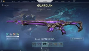 Conta Valorant com muitas skins e chaveiro imortal