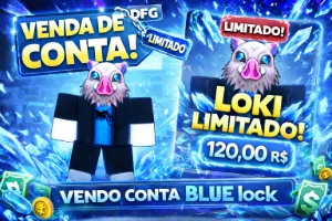 🔥 CONTA BLUE LOCK COM LOKI ABAIXO DE ZERO GRAUS (LIMITADO)  - Roblox