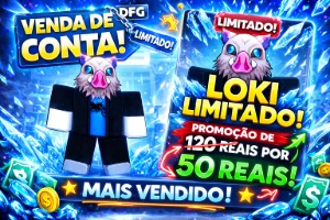 🔥 CONTA BLUE LOCK COM LOKI ABAIXO DE ZERO GRAUS (LIMITADO)  - Roblox