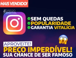 1K Seguidores Instagram - Redes Sociais