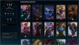 Conta plat 1 ex challenger com emote - League of Legends LOL