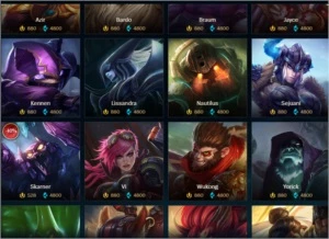 Conta plat 1 ex challenger com emote - League of Legends LOL