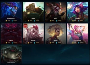 Conta plat 1 ex challenger com emote - League of Legends LOL