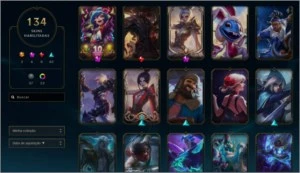 Conta plat 1 ex challenger com emote - League of Legends LOL