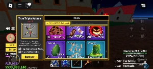 Conta de blox fruit com quase 550 milhões de belli - Roblox