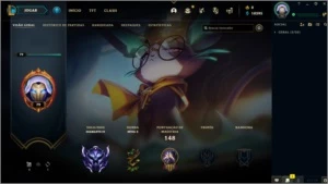 Diamante 4 com skin do yasuo + smurf lvl 30 limpa - League of Legends LOL