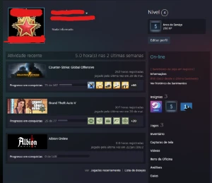 Conta Csgo Prime │5 Anos & Lealdade │Gtav Upado 1.7 Bi Money - Counter Strike