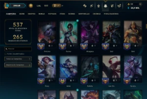 Unranked com TODOS os Champs e 81 Skins ( ADC / SUP / MID ) - League of Legends LOL