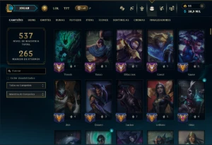 Unranked com TODOS os Champs e 81 Skins ( ADC / SUP / MID ) - League of Legends LOL