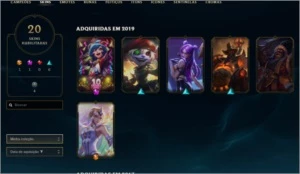 Conta League of Legends nv47 20 skins LOL