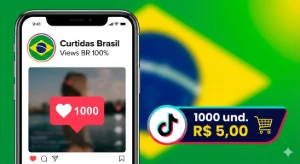 Tiktok 1000 Curtidas Brasil + Bónus  Rápido