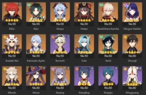 genshin conta NA 19 5 estrelas + 11 5* armas AR 60 - Genshin Impact