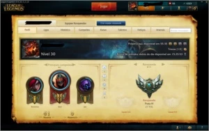 Conta League of Legends no ranked 0/1 LOL