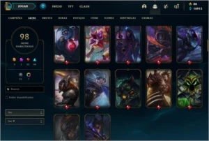 Conta lol 100 skins - League of Legends