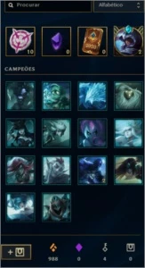 Conta lol 100 skins - League of Legends