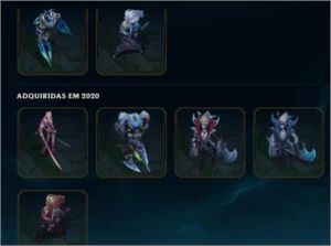 Conta lol 100 skins - League of Legends