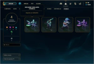 Conta diamante 1 e diamante 4 flex com 4 skins e 32 champs - League of Legends LOL