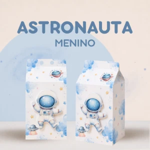 Caixa Milk Astronauta em Kits de 10, 20 ou 30