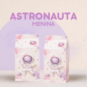 Caixa Milk Astronauta em Kits de 10, 20 ou 30 - Artesanato e Personalizados