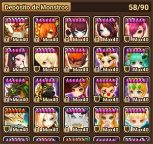 Conta Mid Game com ótimos Nat5 - Summoners War