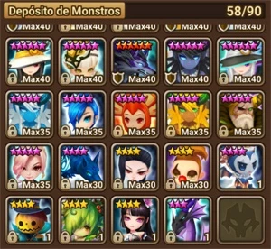 Conta Mid Game com ótimos Nat5 - Summoners War