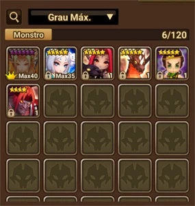 Conta Mid Game com ótimos Nat5 - Summoners War