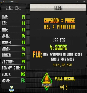 Macro pubg todas as armas todos os mouses