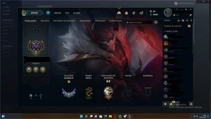 CONTA NIVEL 40 LEAGUE OF LEGENDS 12 SKINS PRATA LOL