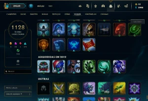 Conta PLATINA 1  - 1234 Skins - EX CHALLENGER - League of Legends LOL
