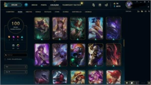 Conta lol Diamante 4 ,100 Skins e 107 champs - League of Legends