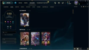 Conta lol Diamante 4 ,100 Skins e 107 champs - League of Legends