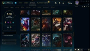 Conta lol Diamante 4 ,100 Skins e 107 champs - League of Legends
