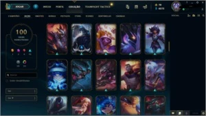 Conta lol Diamante 4 ,100 Skins e 107 champs - League of Legends