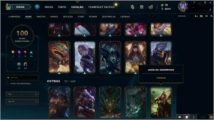 Conta lol Diamante 4 ,100 Skins e 107 champs - League of Legends