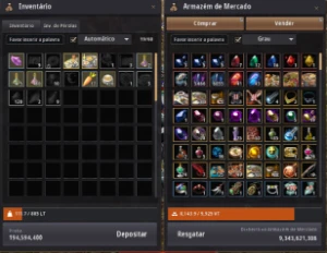 Black Friday 604GS Baraca P2W 969 perolas Black Desert SA