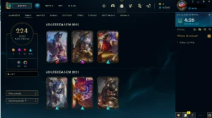Conta league of legends com todas as skins do sett LOL