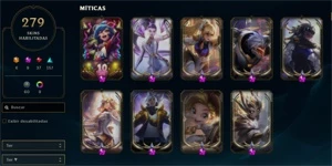 CONTA LOL, LVL 259, 279 SKINS ( 6 ULTIMATE 8 PRESTIGIO ) - League of Legends