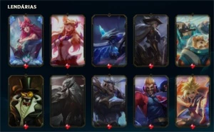 CONTA LOL, LVL 259, 279 SKINS ( 6 ULTIMATE 8 PRESTIGIO ) - League of Legends
