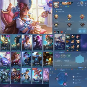 Conta com Sanrio floryn e épica limitada do zilong