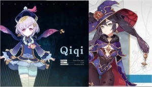 CONTA GENSHIN COM MONA + QIQI AR10 - Genshin Impact