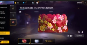 Conta de free Fire nível 8 com alok com a mochila do baralho